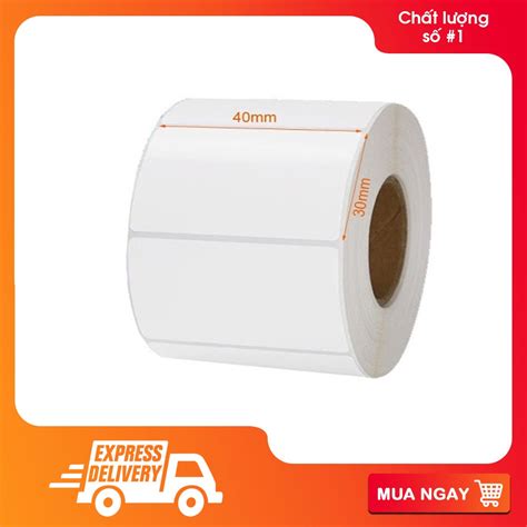 Cuộn decal tem in tem trà chanh, trà sữa 1 tem 1 hàng kích thước 40x30mm cuộn 900 tem | Shopee ...