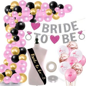 Party Propz 89Pcs Bride to Be Bachelorette Party Decorations Set|Sash ...