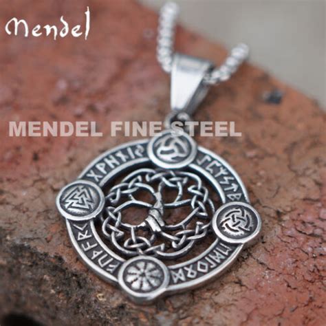 MENDEL Mens Viking Rune Celtic Tree Of Life Pendant India | Ubuy