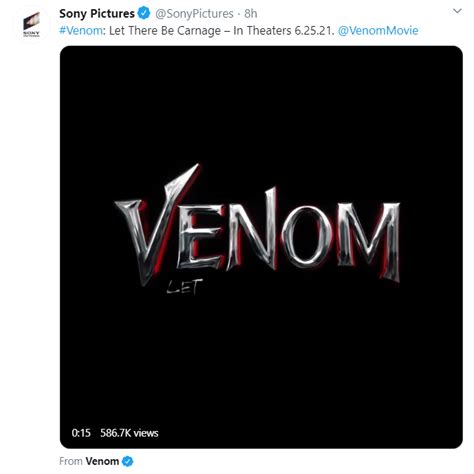 'Venom' sequel gets official title, release delayed due to COVID-19 crisis