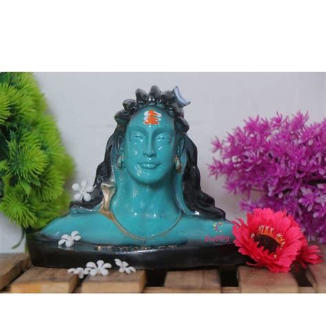 Buy Craftfry Shiv Ji Resin Adiyogi Showpiece Idol for Home Decor, Gift ...