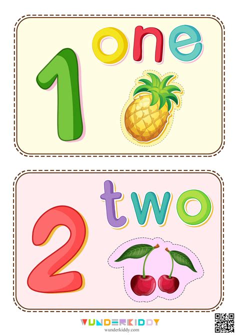 Flash cards «Learning to count up to 10» | Kids learning numbers ...