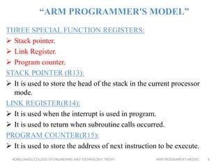 Image result for Thumb Programming Model of Arm Controller