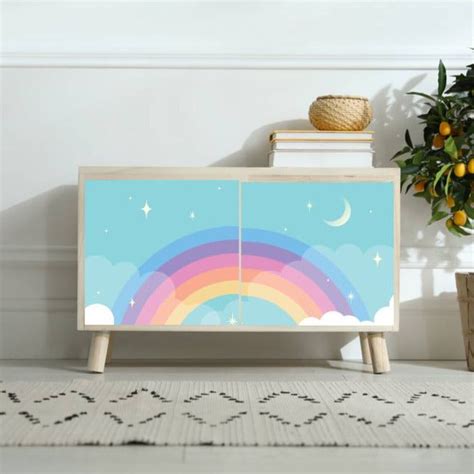 Rainbow Moon Sticker – Myindianthings