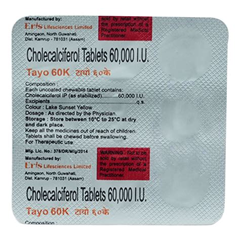 Tayo 60K Orange Tablet | Uses, Side Effects, Price | Apollo Pharmacy