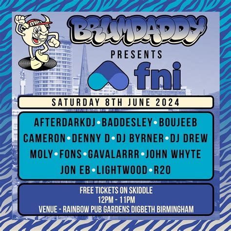 Brum Daddy presents FNI, The Rainbow Pub Digbeth, Birmingham, 8 June ...