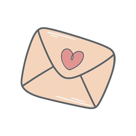 Hand drawn love letter clip art 26622182 Vector Art at Vecteezy