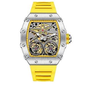 Buy Giordano Luxury Automatic Watch for Men – Mechanical Skeleton Dial ...