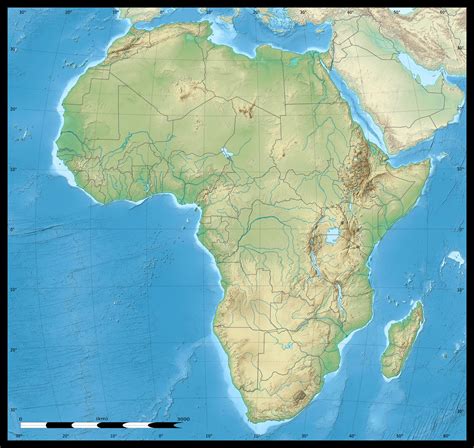 Africa continent detailed physical and political map. Detailed physical ...