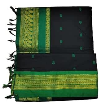 Buy GK Classic Collections Women's Pure Kalyani Cotton Silk Saree with ...