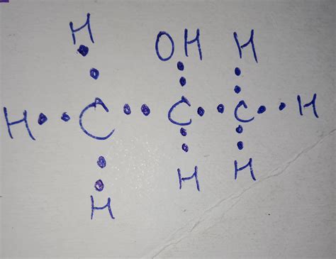give the electron dot structure for C3H8O - Brainly.in