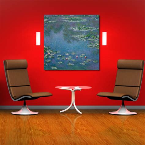 Claude Monet Water Lilies (1906) Canvas Wall Art Mone Poster Art Mone ...