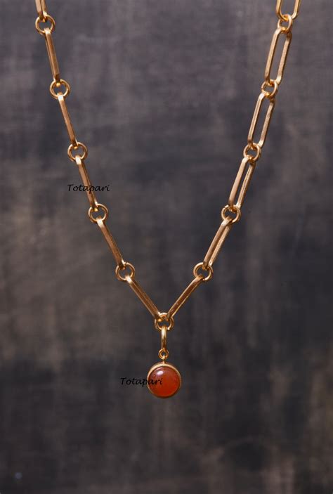 Creative Flow: Totapari Jewellery's Sacral Chakra Linked Necklace