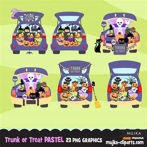 Trunk or treat clipart, Baby Halloween png, cute Halloween sublimation ...