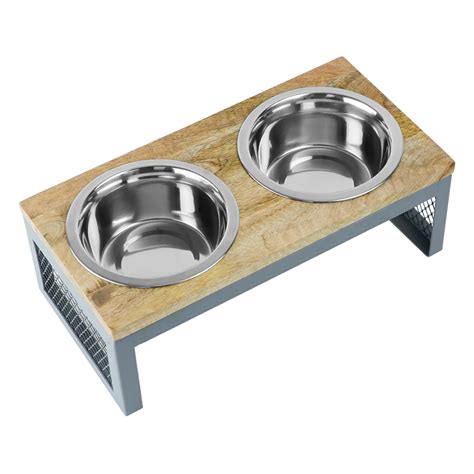 Buy Pawpourri Wooden Top Mesh Diner for Dogs and Cats (Wooden Brown ...
