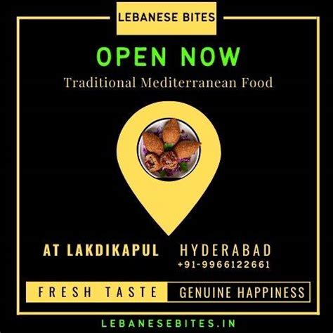 Menu at Lebanese Bites, Hyderabad