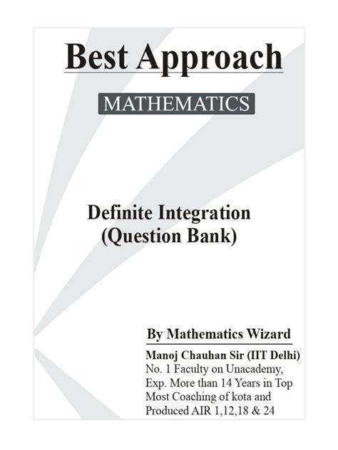 Image result for Definite Integral Formulas PDF