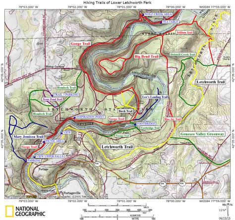 New York Waterfalls You Can Visit - Letch Trail Map 2 letchworth state ...
