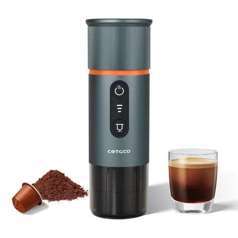 COTGCO Portable Espresso Machine Travel: 12v Electric Mini Coffee Maker with Battery - 8 Cups ...