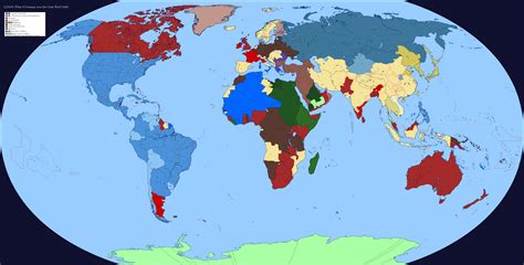 Worldmap of the world 15 years after the victory of the German Empire in the Großkrieg : r ...