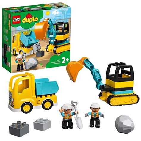 Buy LEGO Duplo Truck & Tracked Excavator Building Kit Online at Best ...