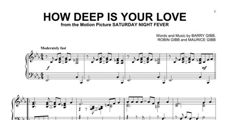 Image result for How Deep Is Your Love Piano Tutorial