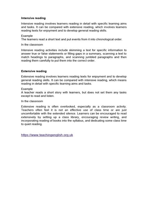 Image result for Intensive and Extensive Reading