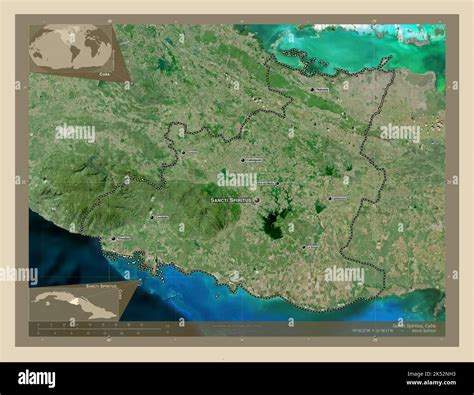 Sancti Spiritus, province of Cuba. High resolution satellite map ...