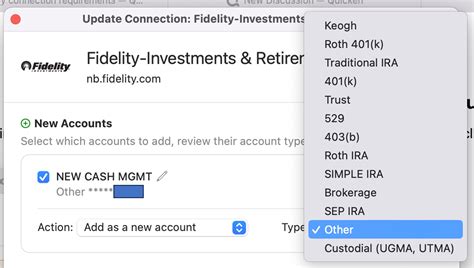 Fidelity Checking account misclassified as Investment-type after ...