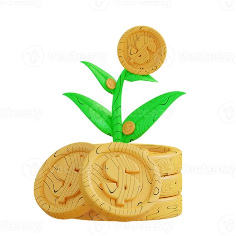 3d illustration of money growth 23841997 PNG - illustration of money