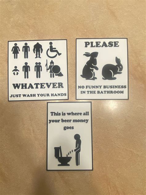 Funny bathroom signs bundle by Dovydas.kersys95 - MakerWorld