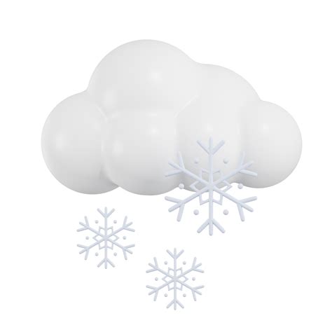 Cloud Snow Weather 3D Illustration 27124621 PNG