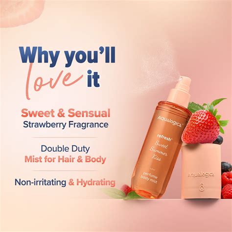 Refresh+ Sweet Summer Kiss Perfume Body Mist with Zemea and Hyaluronic ...