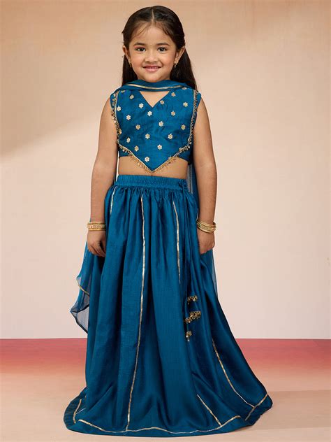 Turquoise Lehenga Set Navratri | VASTRAMAY – vastramay