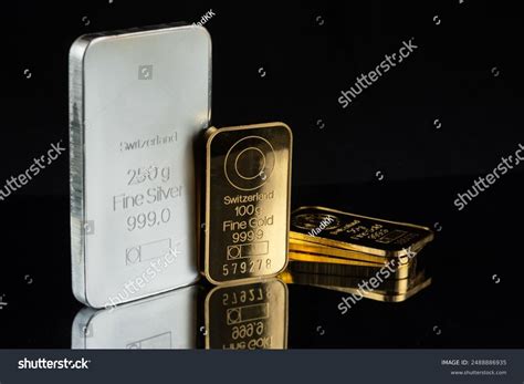 Gold Silver Bars Various Weights On Stock Photo 2488886935 | Shutterstock