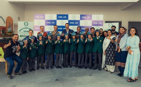 TVS Motor Company Distributes 100 Helmets to School Children in Shimla ...