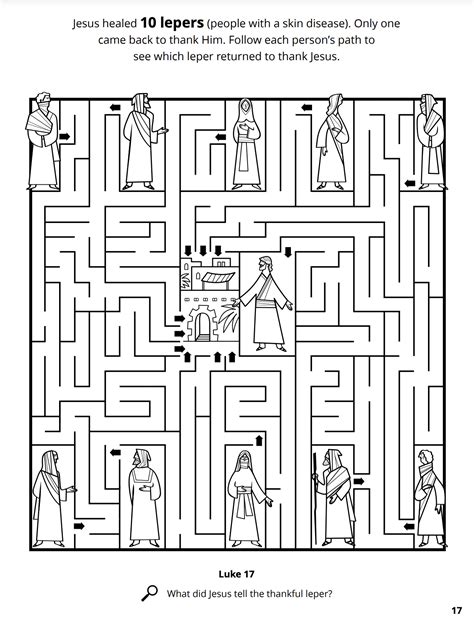 Jesus Heals The Ten Lepers Coloring Pages