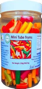 INTROVEJ Mini Tube Fryms 1kg in Pet jar (Multi Colour) Fryums Price in ...
