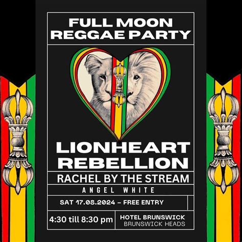 FULL MOON REGGAE PARTY! Lionheart Rebellion | Rachel By The Stream ...