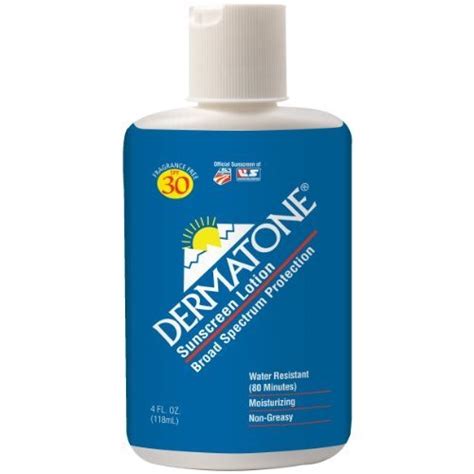 DERMATONE Sunscreen with Aloe and Vitamin E SPF 30, 4 Fluid Ounce ...
