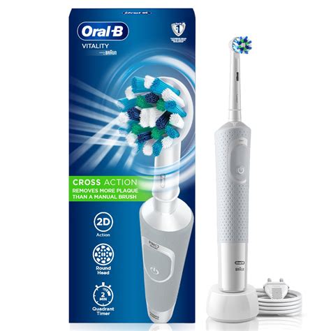 Oral-B Vitality Rechargeable Rotating Electric Toothbrush For Adults,2 ...