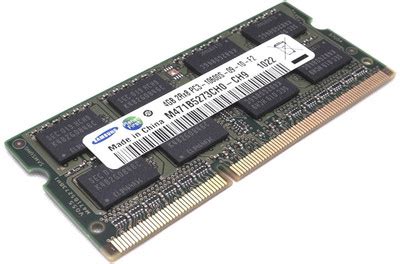 Samsung M471b5273ch0-ch9 DDR3 4 GB Laptop (4GB PC3-10600 DDR3 1333mhz ...