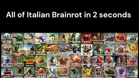 All of Italian Brainrot in 2 seconds - YouTube