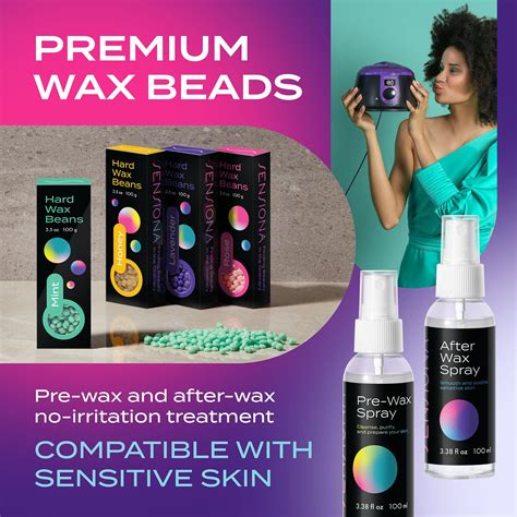 Buy Sensiona Hot Wax Kit, Unisex Hot Wax Hair Removal. Complete Home ...