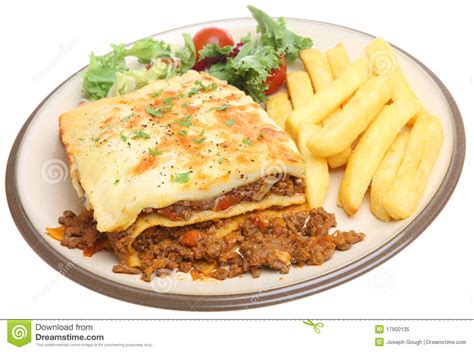 Lasagna and Chips stock image. Image of meal, cooked  