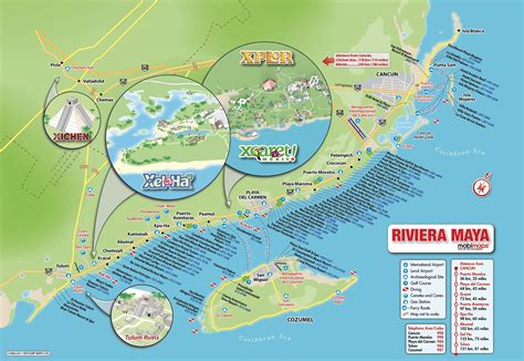 Map Of Cancun Riviera Maya
