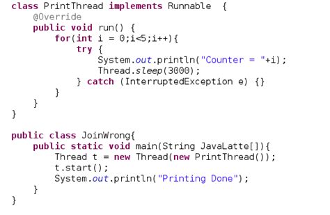 Java-Latte: How to Join Threads in Java