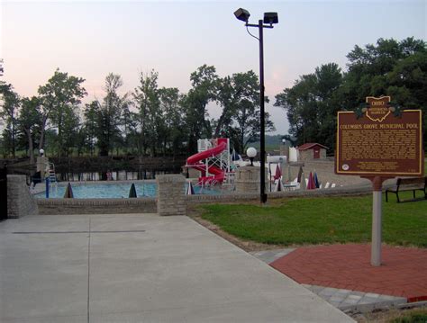 Columbus Grove Ohio Columbus Grove Municipal Pool Historical Marker