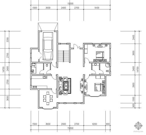 300平米欧式联排别墅户型图 – 设计本装修效果图