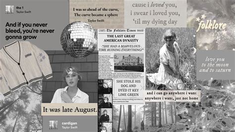 folklore taylor swift in 2023 | Taylor swift wallpaper, Laptop ...